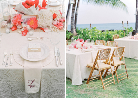 napkins chairs