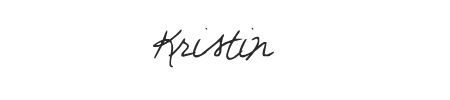 signature for Kristin